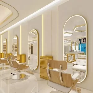 Barbershop Hair Salon LED Touch Single Side Wall Mirror