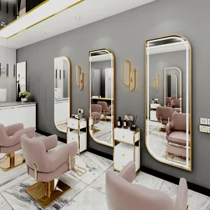 Modern Style LED Mirror gold